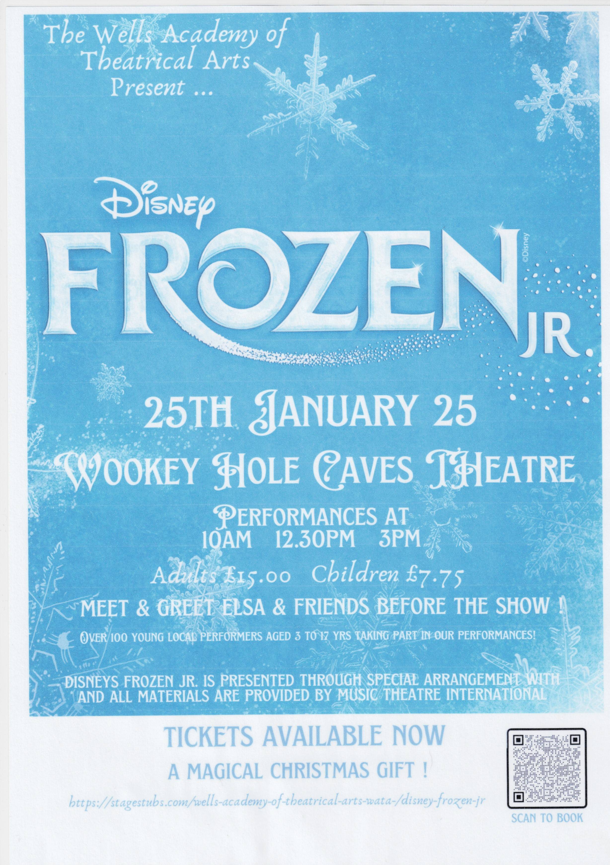 Disney FROZEN Jr - Production by Wells Academy for Theatrical Arts