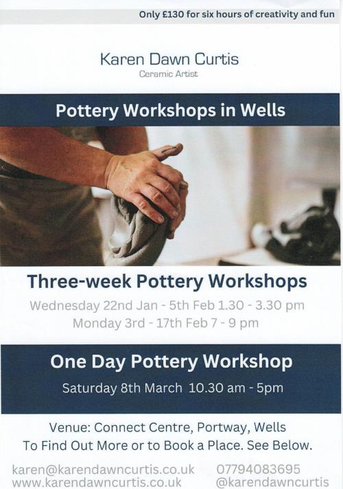 Pottery Workshop in Wells - One day workshop